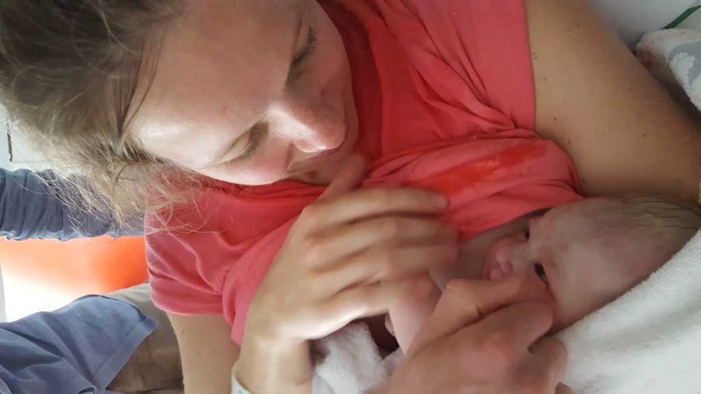 Mijn bevallingsverhaal direct na de geboorte