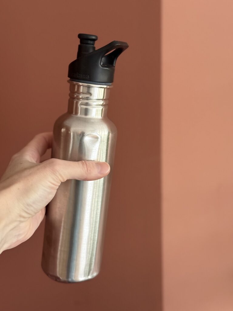 dit is de rvs drinkfles voor kinderen die wij thuis hebben